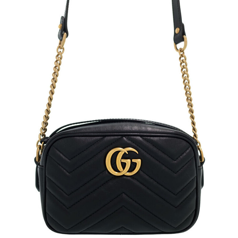 Gucci GG Marmont Black Bag Shoulder Quilted - Picture 2 of 9